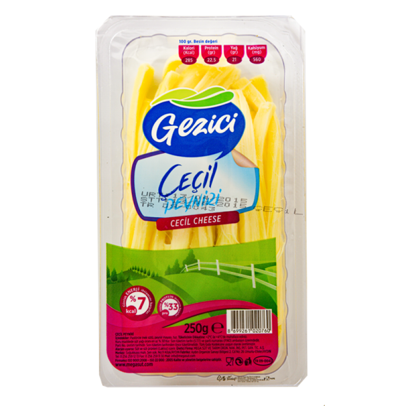 Gezici Çeçil Peyniri (250GR Vakum)