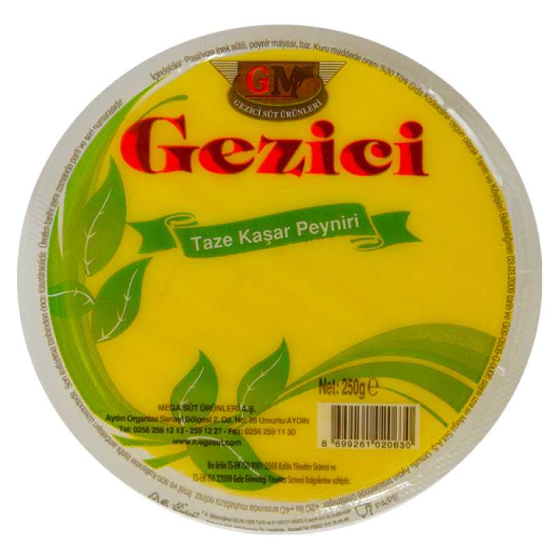 Gezici Kaşar Peyniri (250GR Vakum)