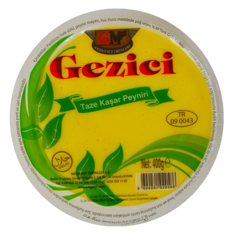 Gezici Kaşar Peyniri (400GR Vakum)